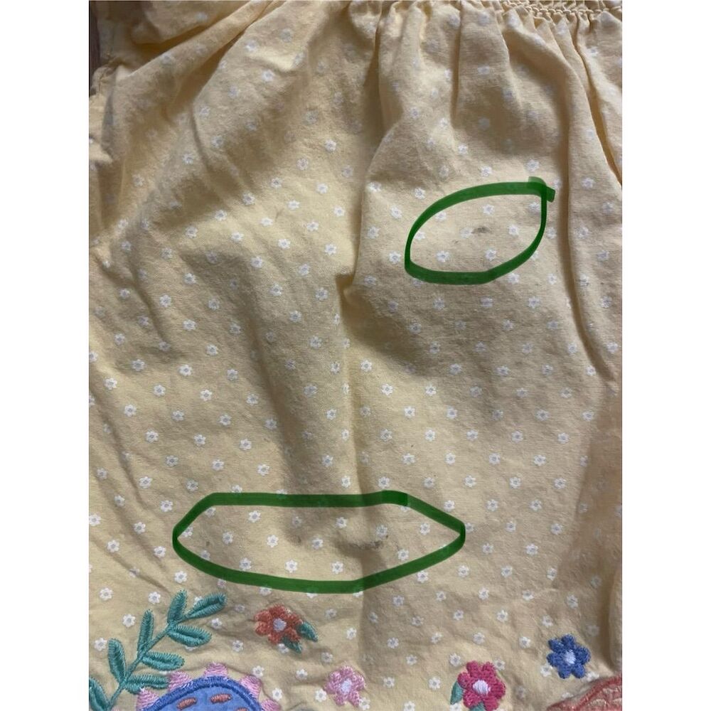 JoJo Maman Bebe Yellow Dinosaur Smocked Shirt 2-3Y - Picture 3 of 5